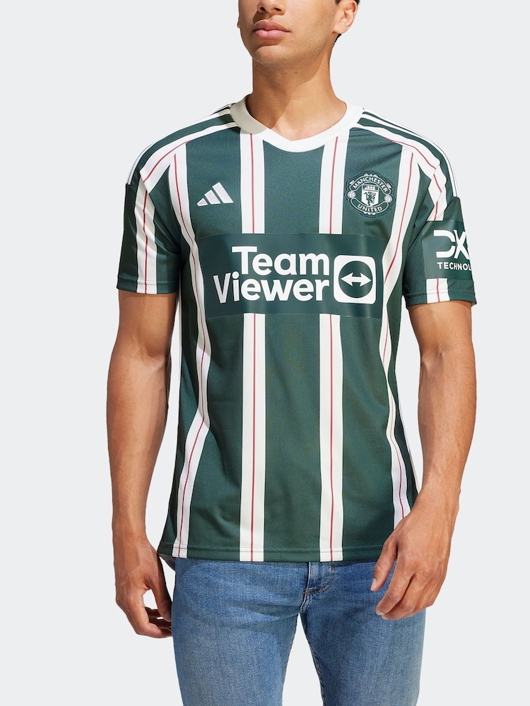 adidas Green Manchester United FC Jersey - Image 3 of 18