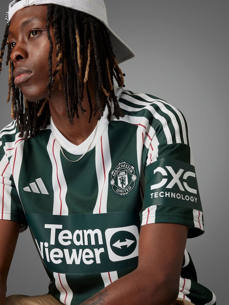 adidas Green Manchester United FC Jersey - Image 5 of 18