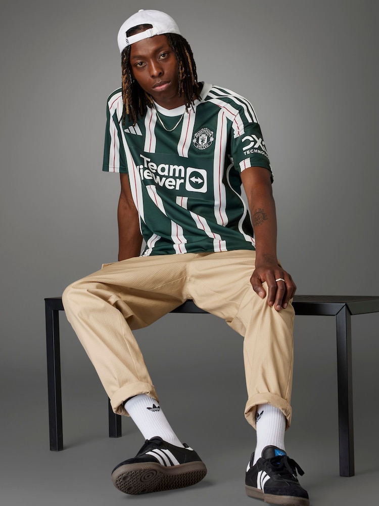 adidas Green Manchester United FC Jersey - Image 8 of 18