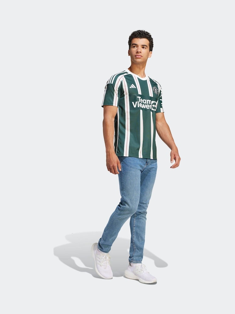 adidas Green Manchester United FC Jersey - Image 9 of 18