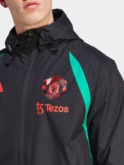 adidas Black Manchester United Tiro 23 All-Weather Jacket - Image 4 of 6