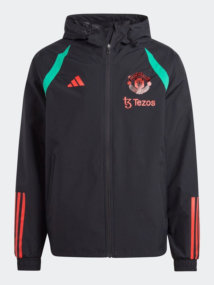 adidas Black Manchester United Tiro 23 All-Weather Jacket - Image 6 of 6