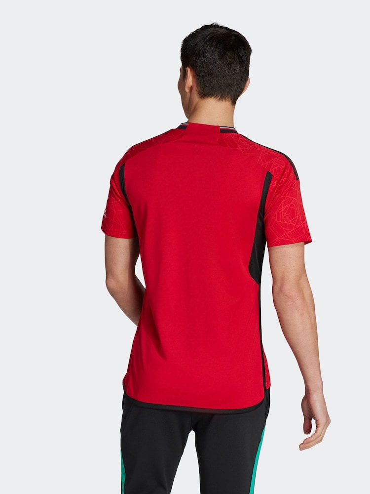 adidas červené futbalové tričko Manchester United 23/24 Domov - Obrázok 2 z 9