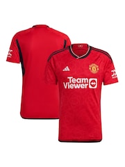 adidas červené futbalové tričko Manchester United 23/24 Domov - Obrázok 7 z 9