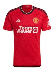 adidas červené futbalové tričko Manchester United 23/24 Domov - Obrázok 8 z 9