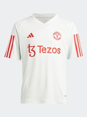 adidas White Manchester United Tiro 23 Training Kids Jersey - Image 1 of 5