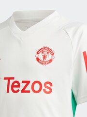 adidas White Manchester United Tiro 23 Training Kids Jersey - Image 5 of 5