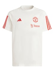 adidas White Manchester United Tiro 23 Training Kids T-Shirt - Image 2 of 4