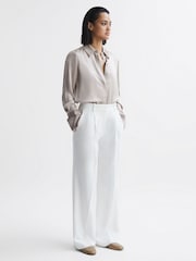 Reiss Nude Irina Leather Loafers - Image 2 of 5