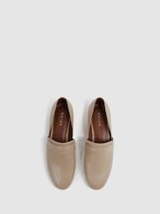 Reiss Nude Irina Leather Loafers - Image 3 of 5