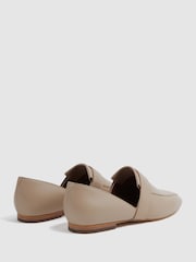 Reiss Nude Irina Leather Loafers - Image 4 of 5