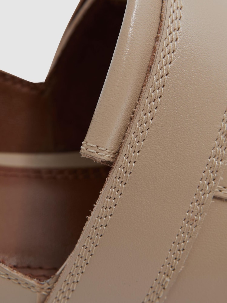 Reiss Nude Irina Leather Loafers - Image 5 of 5