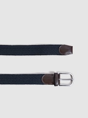 Reiss Navy Elmont Woven Belt - Image 3 of 4