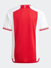 adidas Red White Football Shirt - Image 3 of 6