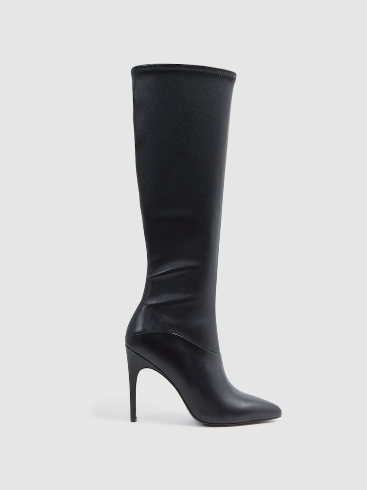 Botas de cuero por la rodilla Carina de Reiss - Imagen 1 de 5 Botas de cuero por la rodilla Carina de Reiss - Imagen 1 de 5