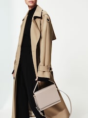 Reiss Grey Windsor Grained Leather Bag - Image 1 of 6