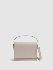 Reiss Grey Windsor Grained Leather Bag - Image 2 of 6