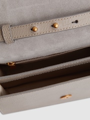 Reiss Grey Windsor Grained Leather Bag - Image 4 of 6