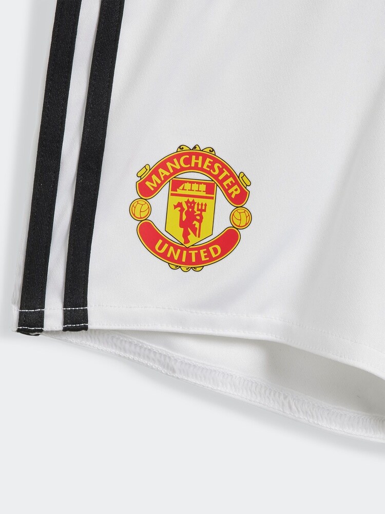 adidas Red Football Red Manchester United FC Shirt And Shorts Set - Image 4 of 4