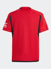 adidas Red Football Red Manchester United 23/24 Kids Home Shirt - Image 3 of 6
