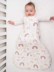 aden + anais White/Cream Winter 2.5 TOG Sleeping 100% Cotton Bag - Image 1 of 11
