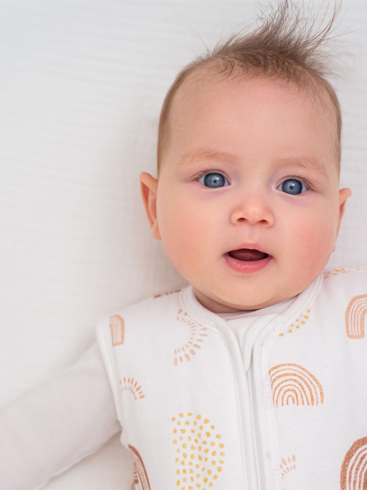 aden + anais White/Cream Winter 2.5 TOG Sleeping 100% Cotton Bag - Image 3 of 11