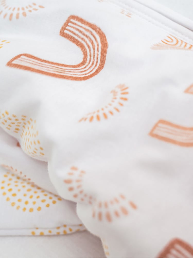 aden + anais White/Cream Winter 2.5 TOG Sleeping 100% Cotton Bag - Image 5 of 11