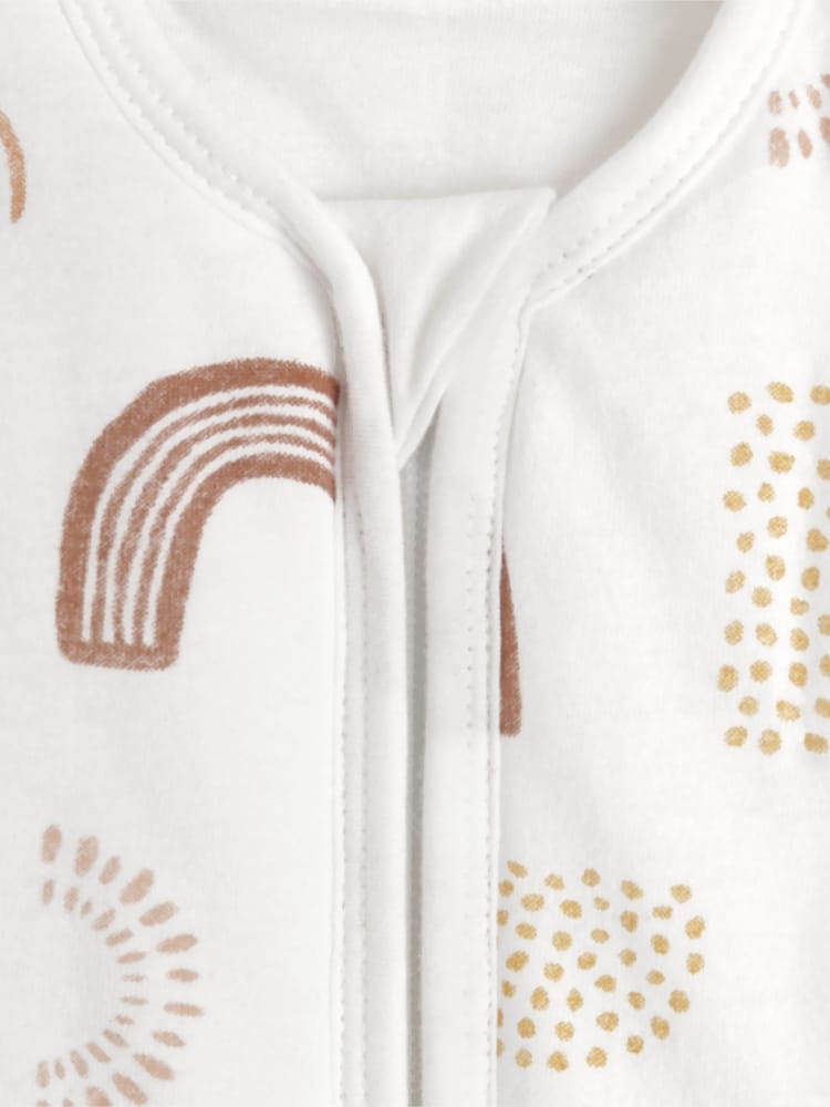 aden + anais White/Cream Winter 2.5 TOG Sleeping 100% Cotton Bag - Image 7 of 11