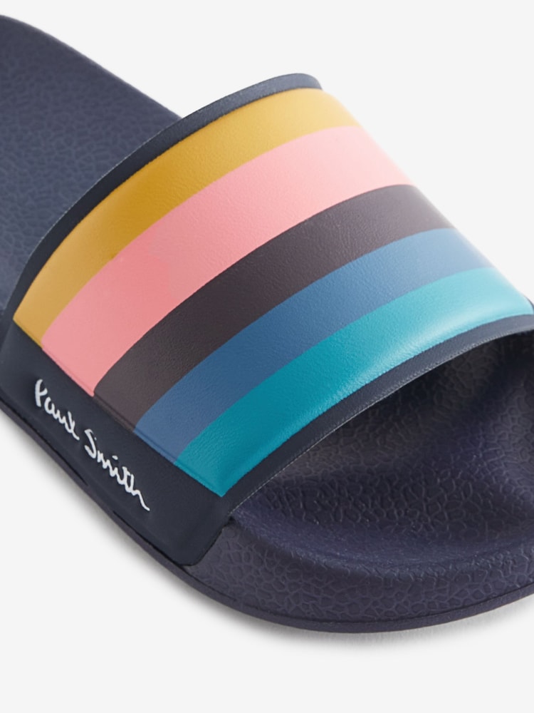 Mules Paul Smith Bleu 'Artist Rayé' pour garçon junior - Image 3 of 5