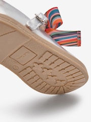 Paul Smith Junior Girls Silver Mary Jane 'Artist Swirl' Bow Shoes - Image 5 of 5