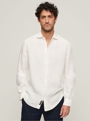 Superdry Optic Studios Casual Linen Long Sleeved Shirt - Image 1 of 7