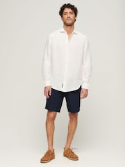 Superdry Optic Studios Casual Linen Long Sleeved Shirt - Image 3 of 7
