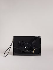 Ted Baker Black Nikkey Knot Bow Envelope Pouch - Image 1 of 5