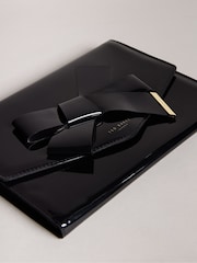 Ted Baker Black Nikkey Knot Bow Envelope Pouch - Image 3 of 5