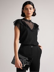 Ted Baker Black Nikkey Knot Bow Envelope Pouch - Image 5 of 5