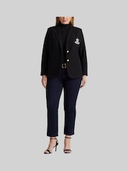Lauren Ralph Lauren Curve Bullion Jacquard Blazer - Image 5 of 9
