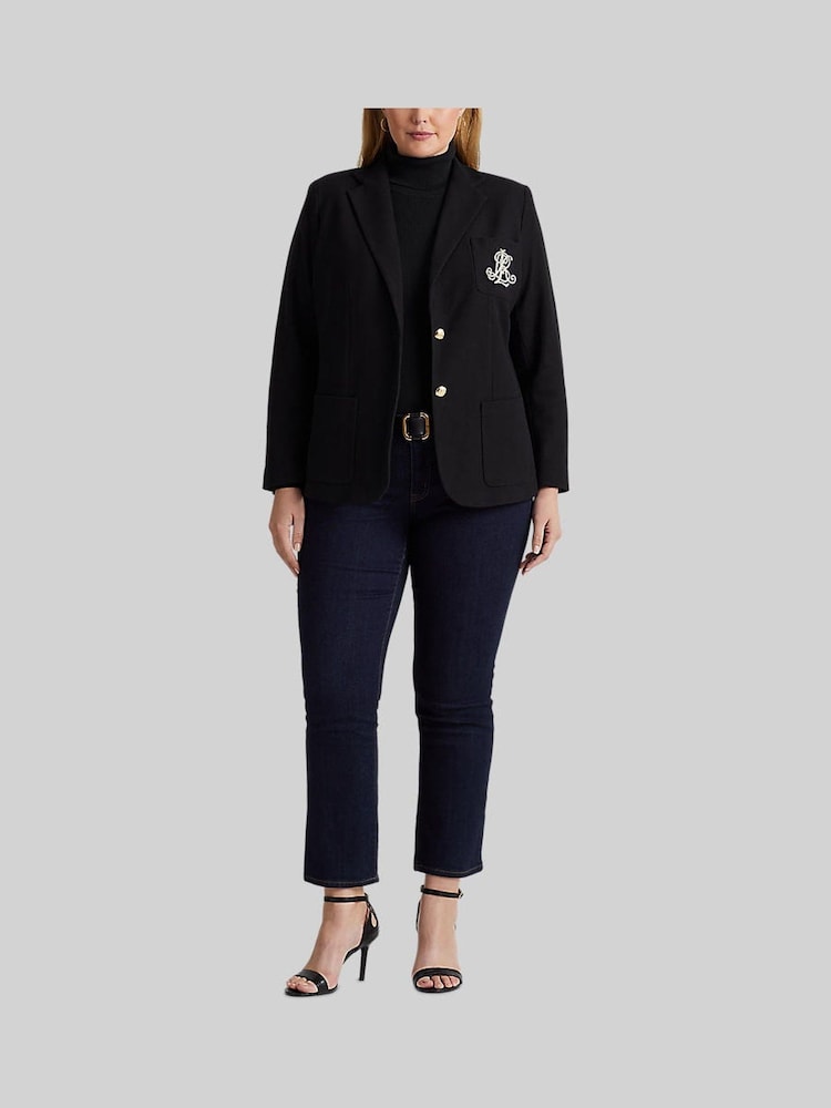 Lauren Ralph Lauren Curve Bullion Jacquard Blazer - Image 5 of 9