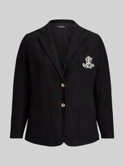 Lauren Ralph Lauren Curve Bullion Jacquard Blazer - Image 9 of 9