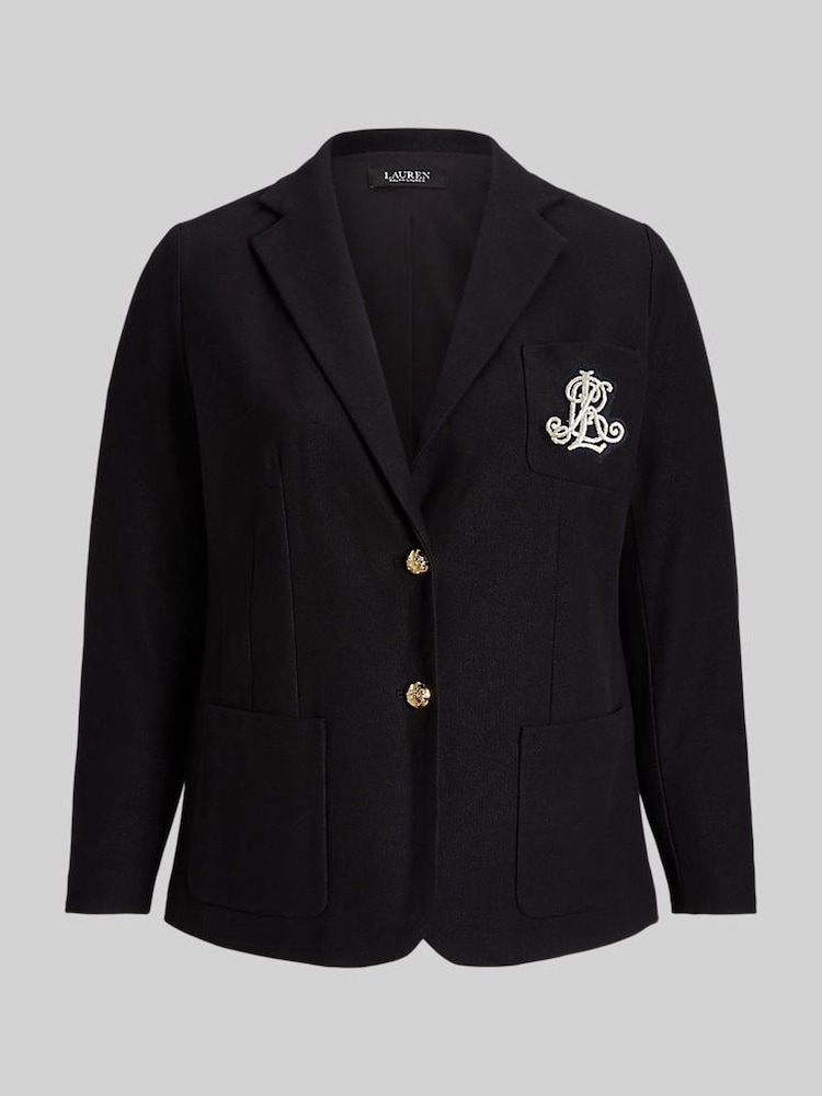 Lauren Ralph Lauren Curve Bullion Jacquard Blazer - Image 9 of 9