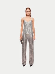 Jigsaw Silver Sequin Cami - Image 4 of 6