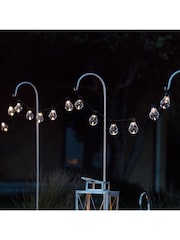 Lights4fun 20 Warm White Solar Festoon Lights - Image 2 of 4