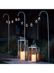 Lights4fun 20 Warm White Solar Festoon Lights - Image 3 of 4