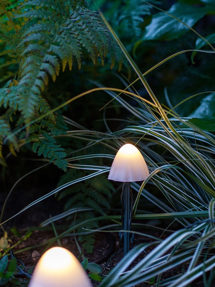 Lights4fun 12 Mini Mushroom Solar Garden Stake Lights - Image 6 of 6 Lights4fun 12 Mini Mushroom Solar Garden Stake Lights - Image 6 of 6