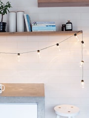 Lights4fun 20 Warm White Plug In Festoon Outdoor Line Lights - Image 4 of 4
