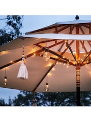Lights4fun Battery Operated LED Garden Parasol Outdoor Lights - Image 1 of 3