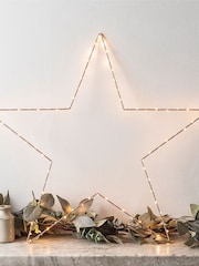 Lights4fun Rose Gold Light Up LED Christmas Star - Image 1 of 8