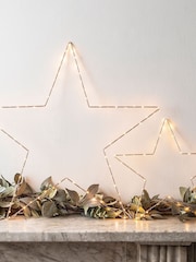 Lights4fun Rose Gold Light Up LED Christmas Star - Image 2 of 8