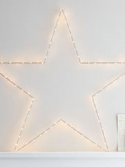 Lights4fun Rose Gold Light Up LED Christmas Star - Image 3 of 8