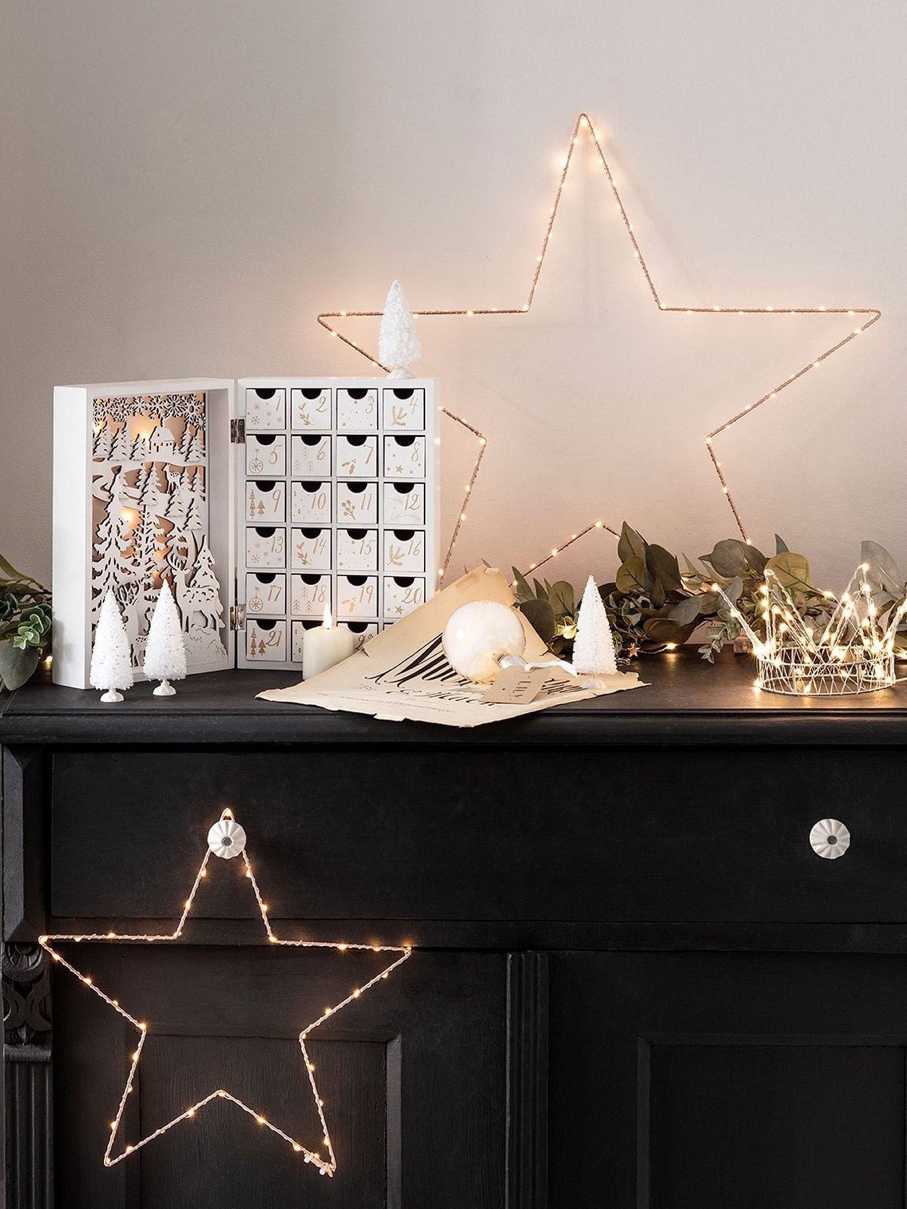 Buy Lights4fun Rose Gold Light Up LED Christmas Star from the Next UK online shop