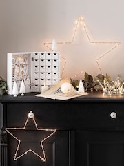 Lights4fun Rose Gold Light Up LED Christmas Star - Image 4 of 8